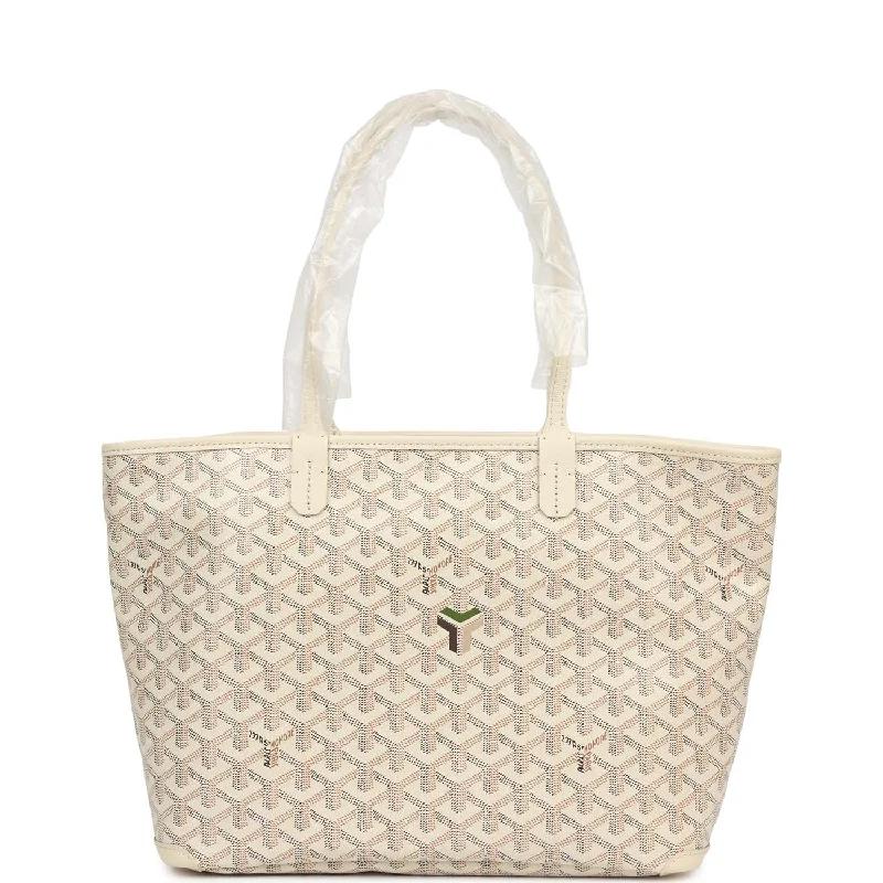 Goyard Goyardine Sand Artois PM Tote Palladium Hardware