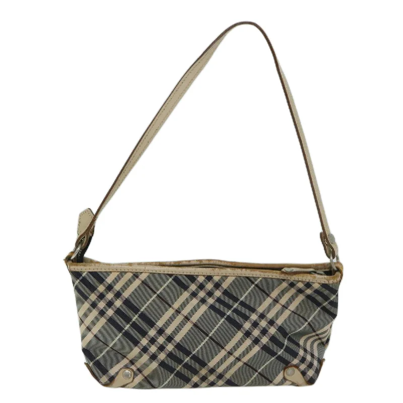 BURBERRY Nova Check Blue Label Shoulder Bag Canvas Blue  bs12920