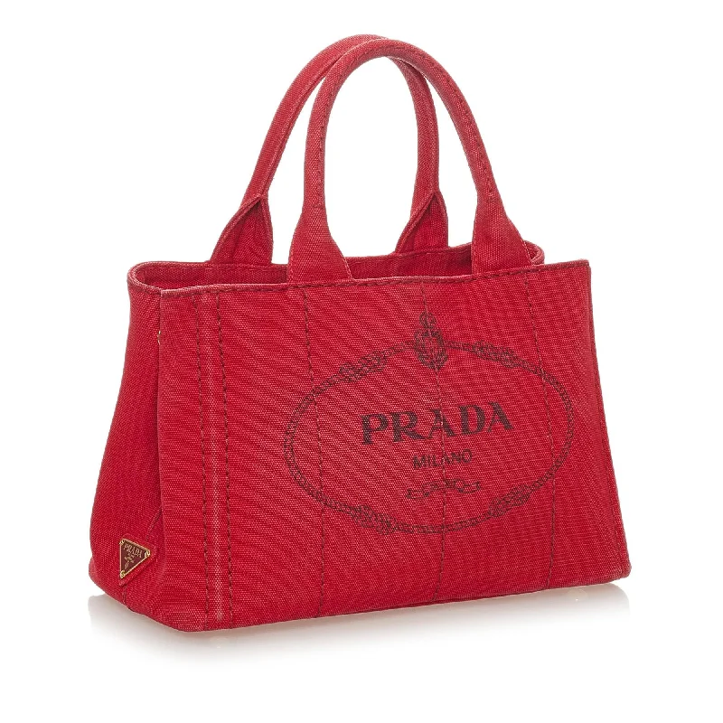 Prada Canapa Logo Canvas Handbag 28198