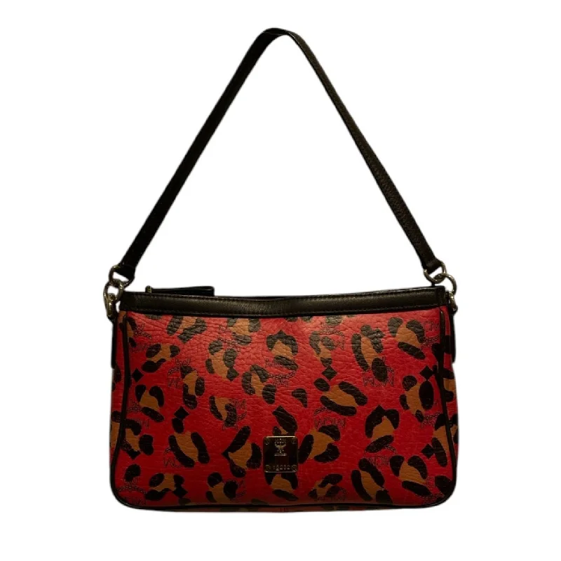 MCM/Hand Bag/Leopard/Leather/PNK/