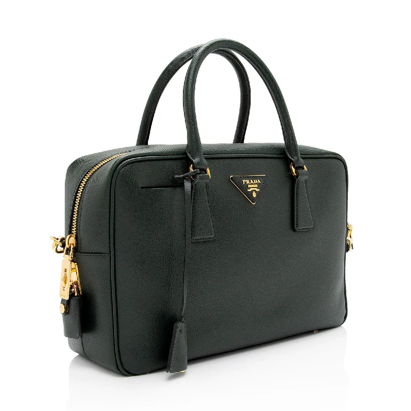 Prada Saffiano Lux Medium Satchel (SHF-EklQMj)