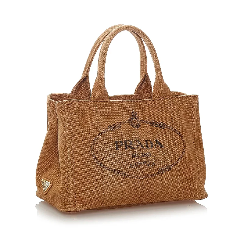 Prada Canapa Logo Canvas Satchel 27731