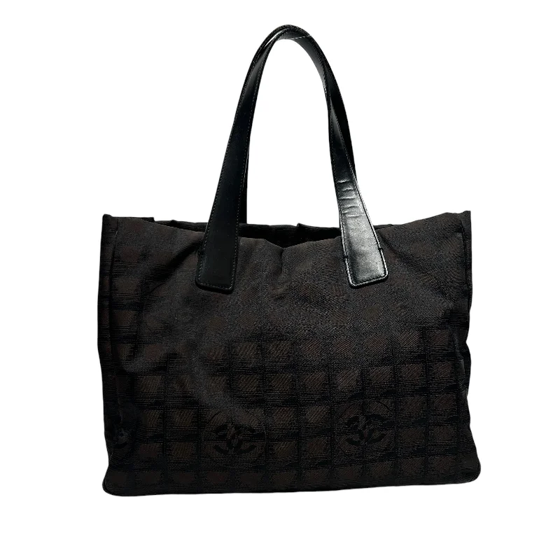 CHANEL/Tote Bag/OS/Monogram/BLK/Travel Line