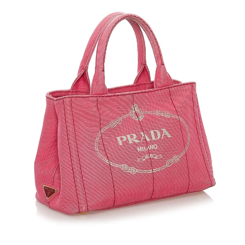 Prada Canapa Logo Canvas Satchel 5s2jod