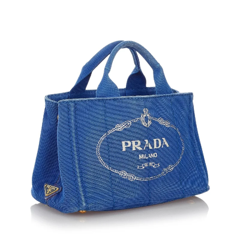 Prada Canapa Logo Canvas Handbag 27070