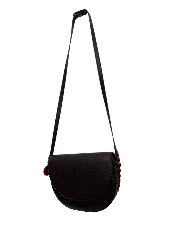 STELLAMcCARTNEY/Cross Body Bag/M/Leather/BRW/RED ACCENT