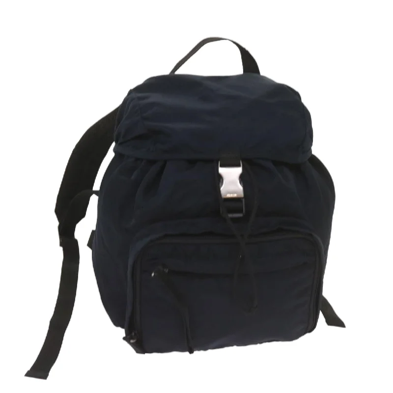 PRADA Backpack Nylon Navy Auth ki4230