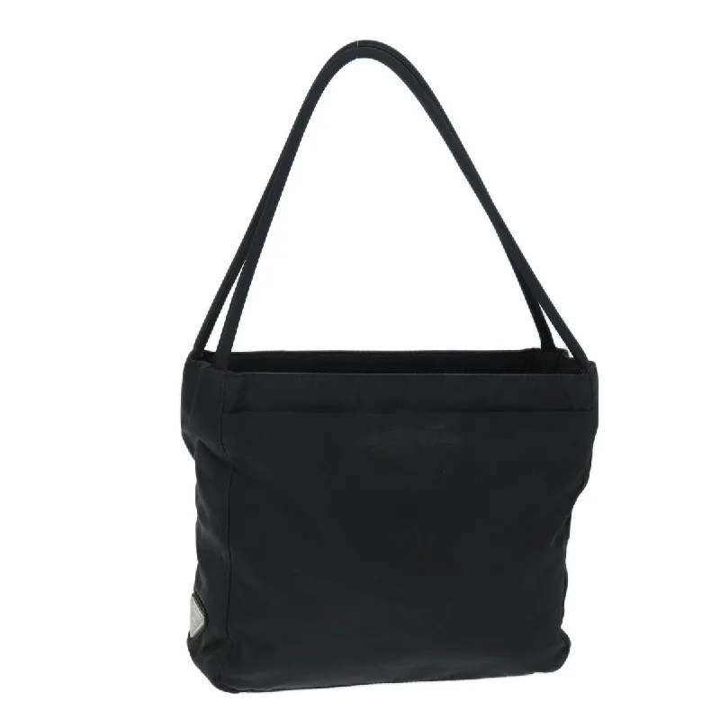 PRADA Hand Bag Nylon Black Auth 73878