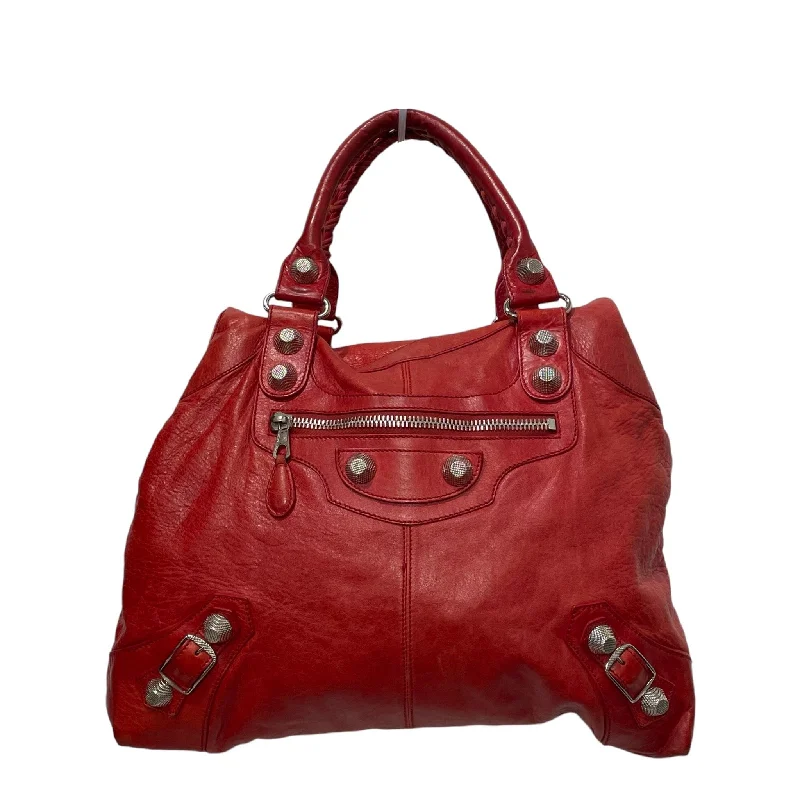 BALENCIAGA/Hand Bag/Lambskin/RED/CHEVRE GIANT