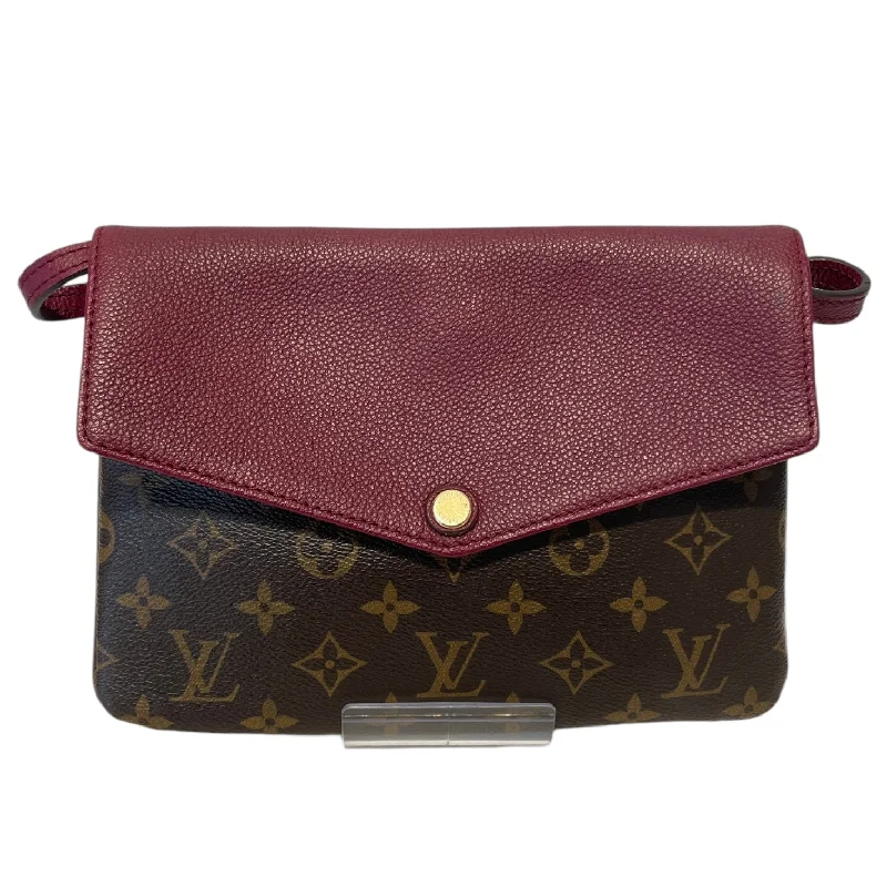 LOUIS VUITTON/Cross Body Bag/Monogram/Leather/BRW/Pochette Twice