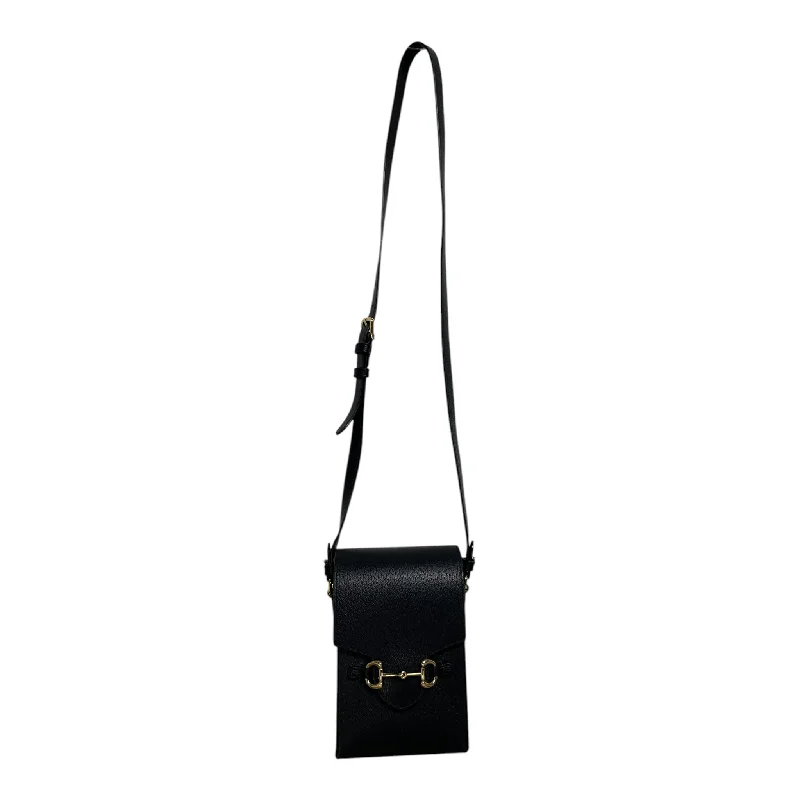 GUCCI/Cross Body Bag/Leather/BLK/6QJG6D2