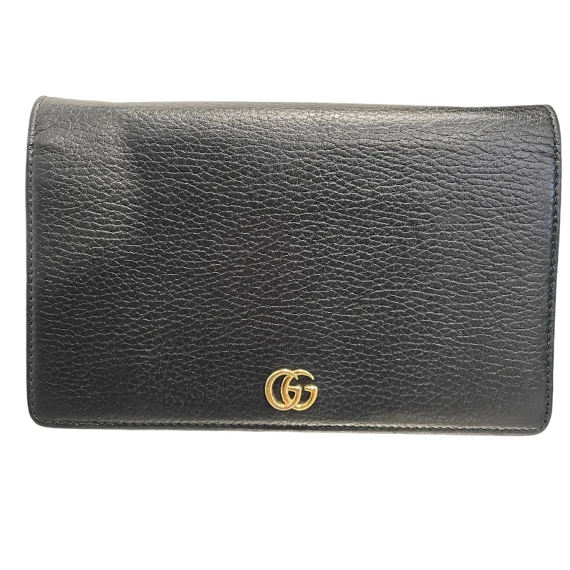 GUCCI/Cross Body Bag/OS/Leather/BLK/GG Marmont Mirror