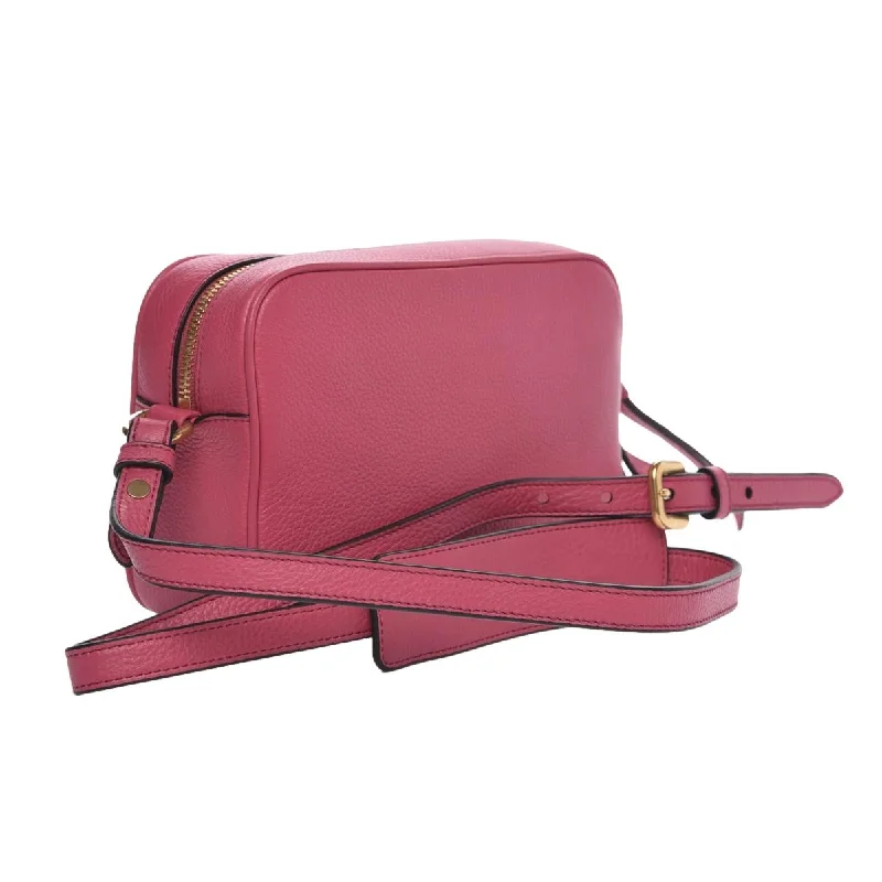 Prada Vitello Phenix Leather Peonia Pink Shoulder Camera Bag 1BH103