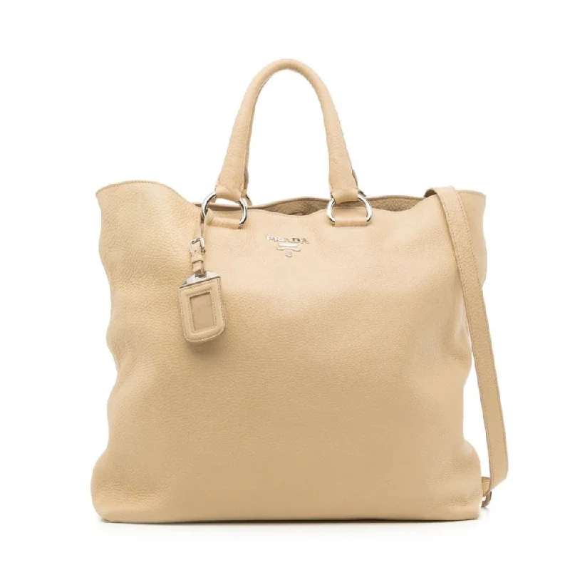 Prada Vitello Daino Leather Tote Bag